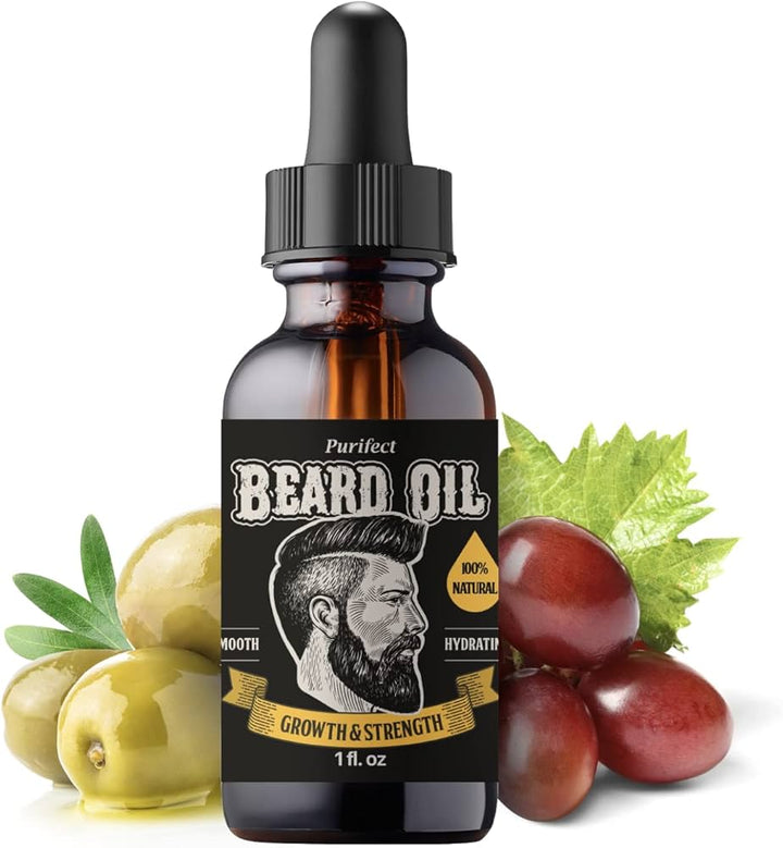 Purifect Beard Oil & Softener for Men - Promotes Beard Growth & Strength - 1 fl - 30ml | بريفيكت زيت لحية - 30مل #1