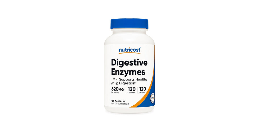 Nutricost Digestive Enzymes 620mg - 120 Capsules | إنزيمات هضمية 620 ملغ من نوتريكوست - 120 كبسولة #1
