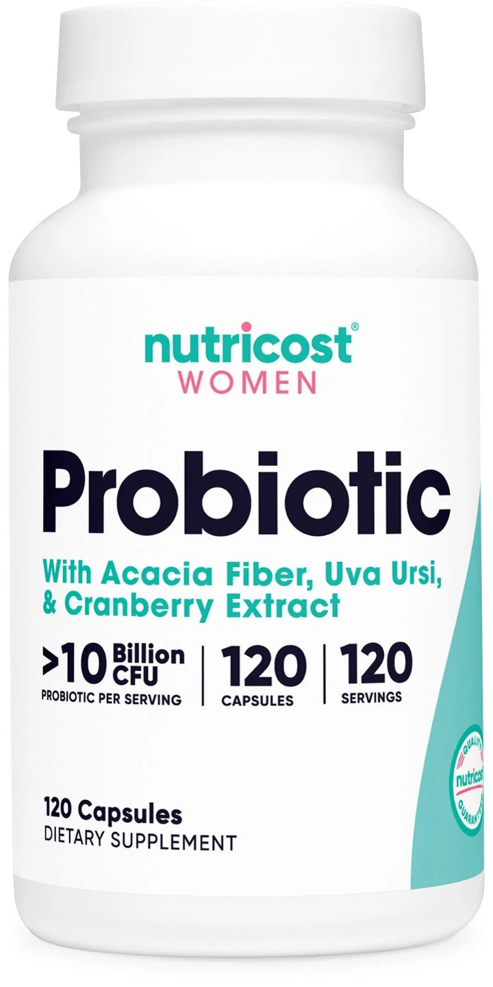 Nutricost Women Probiotic - 120 Capsules | نيوتريكوست بروبيوتيك للنساء - 120 كبسولة