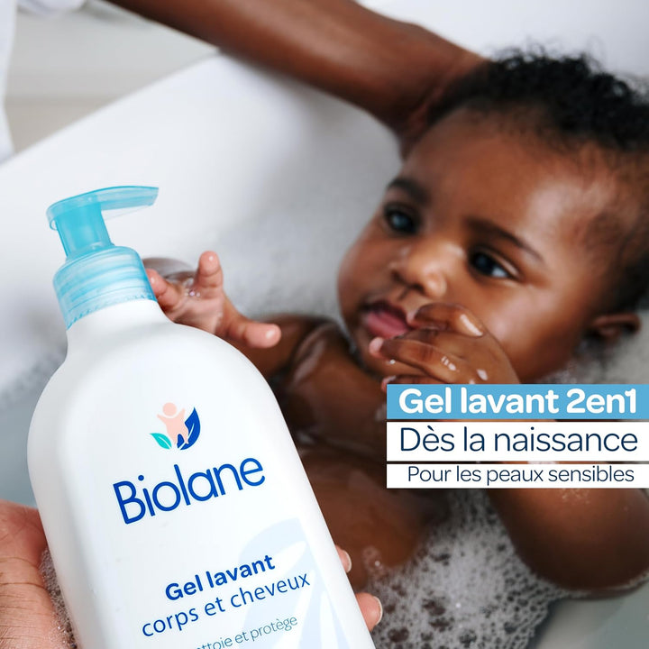Biolane Body & Hair Washing Gel 2-1 - 350ml| بايولين جل استحمام للجسم والشعر -350 مل
