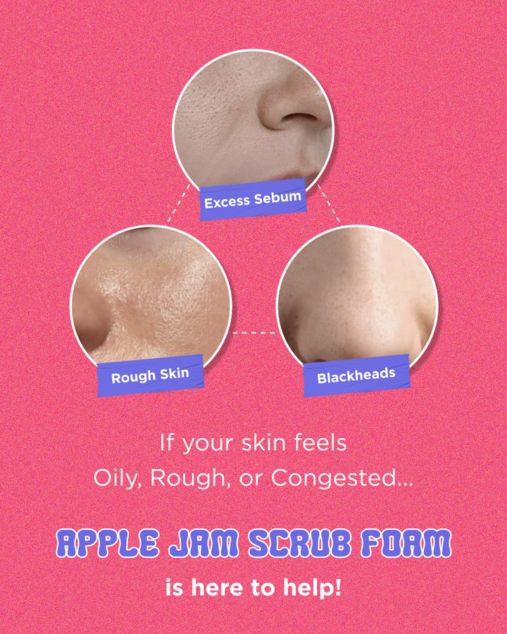 CHASIN' RABBITS Apple Jam Scrub Foam  - 120ml|   تشيسن رابتس غسول ومقشر الوجه - 120مل