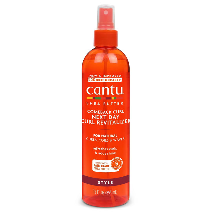 Cantu Shea Butter Comeback Curl Next Day Curl Revitalizer - 355ml | كانتو بخاخ بزبدة الشيا للشعر الكيرلي - 355 مل