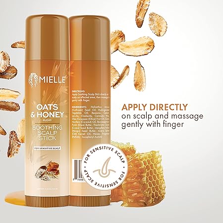 MIELLE Oats & Honey Soothing Scalp Stick - 14g | ميلي ستيك مهدئ و مرطب لفروة الرأس بالعسل و الشوفان - 14 غرام