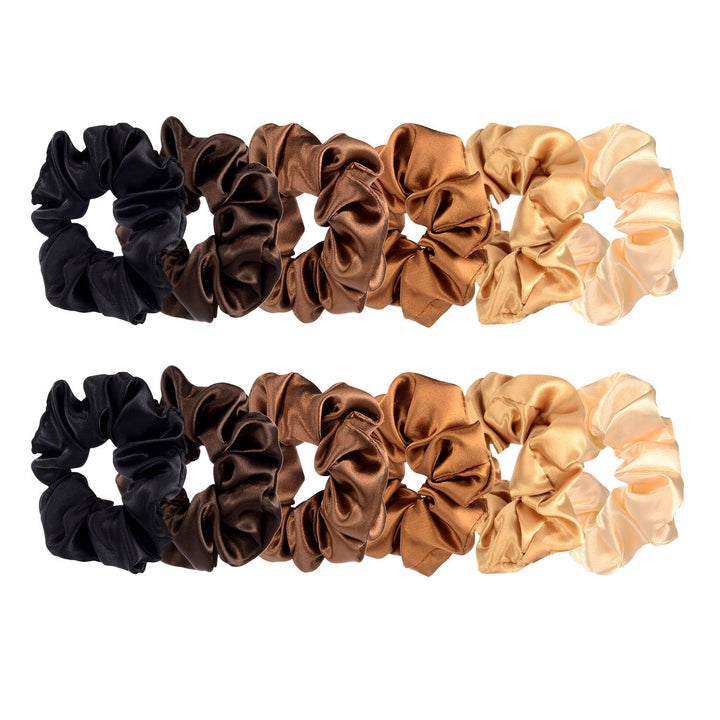 Satin Hair Ties - 12Pcs | مطاطات شعر ستان - 12 قطعة