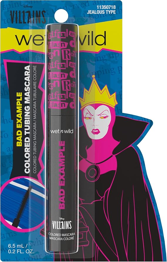 Wet n Wild x Disney Villains Bad Example Color Mascara, Volumizing | ويت ان وايلد ديزني فيلنز ماسكارا ملونة باد إكزامبل لتكثيف الرموش