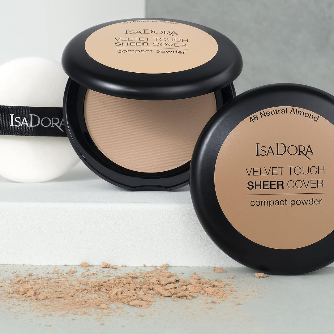 Isadora Velvet Touch Sheer Compact Powder- Warm Vanilla | ايزادورا بودرة مضغوطة فيلفيت تاتش - وارم فانيلا