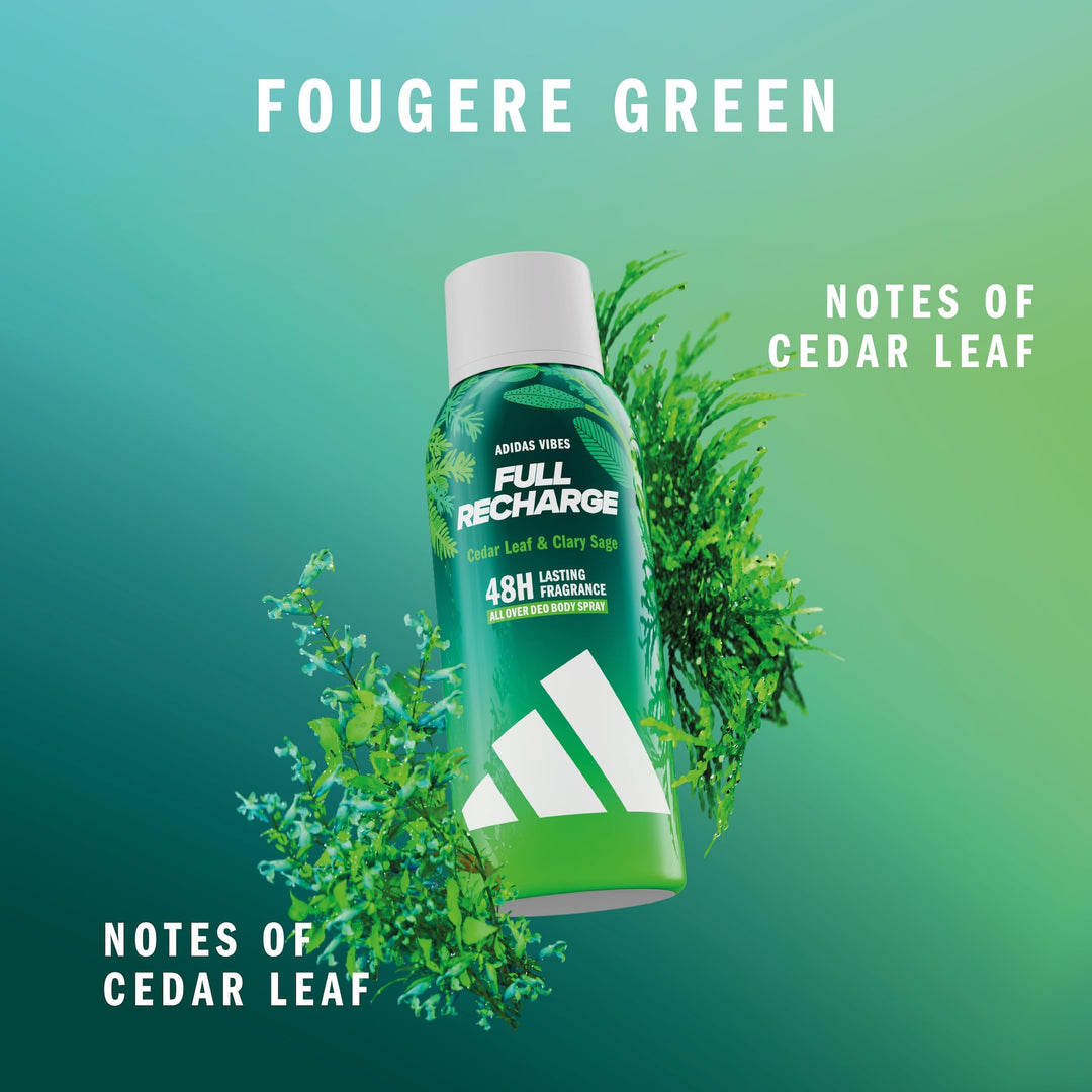 Adidas Vibes Full Recharge Deo Body Spray - 150ml | أديداس فيبز ريجارج بخاخ للجسم - 150مل #4