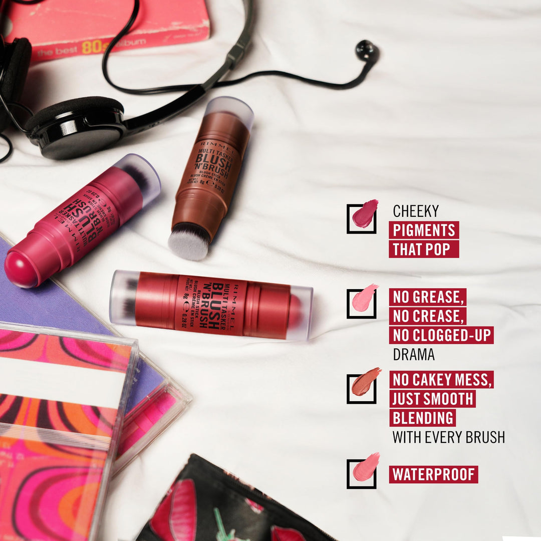 Rimmel Multi-Tasker Blush'N'Brush - 8g | ريمل بلشر كريم متعدد المهام - 8غ #5