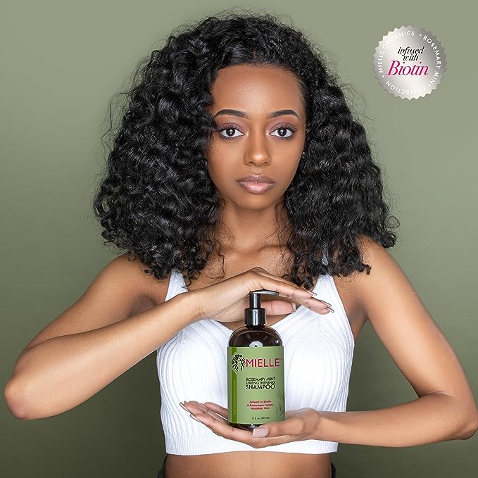 Mielle Rosemary Mint Strengthening Shampoo - 355ml | ميلي شامبو بزيت اكليل الجبل و النعنع - 355 مل