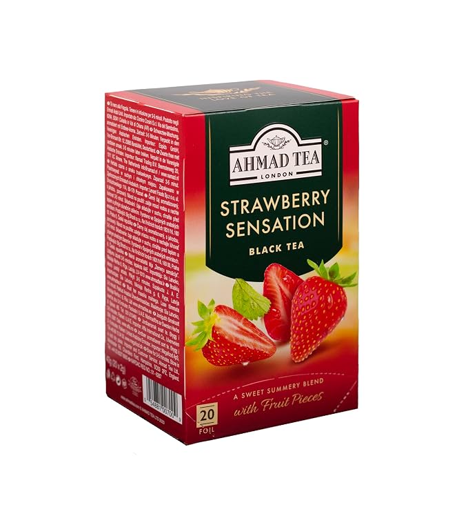 Ahmad Tea Strawberry Sensation - 20 Pcs | شاي أحمد بنكهة الفراولة – 20 كيس شاي