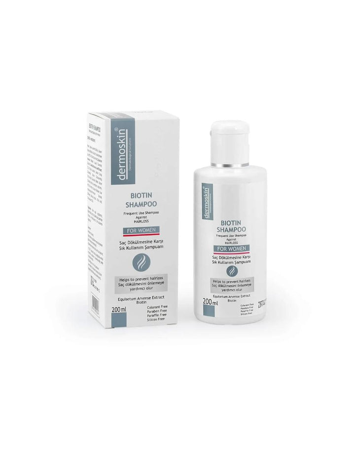 dermo skin Biotin Shampoo For Women - 200ml | ديرمو سكين شامبو البايوتين للنساء - 200 مل
