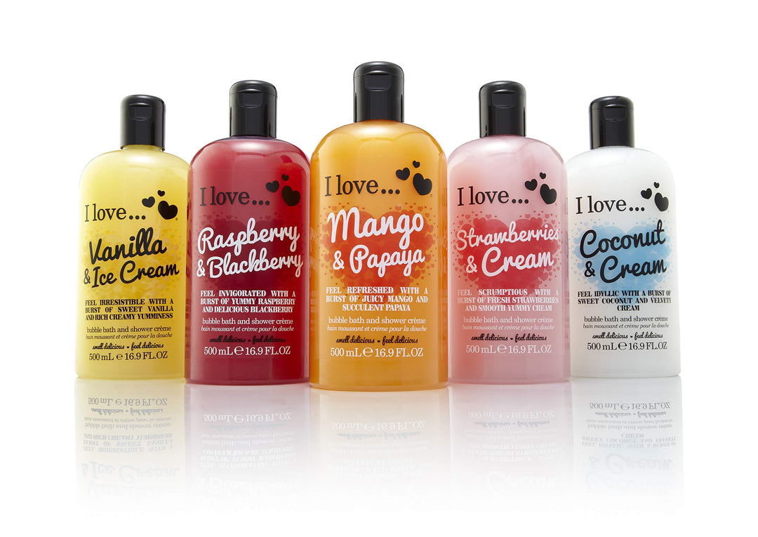 I Love - Coconut & Cream Bath & Shower Crème - 500ml | آي لاف كوكو و كريم حوض استحمام - 500مل #4