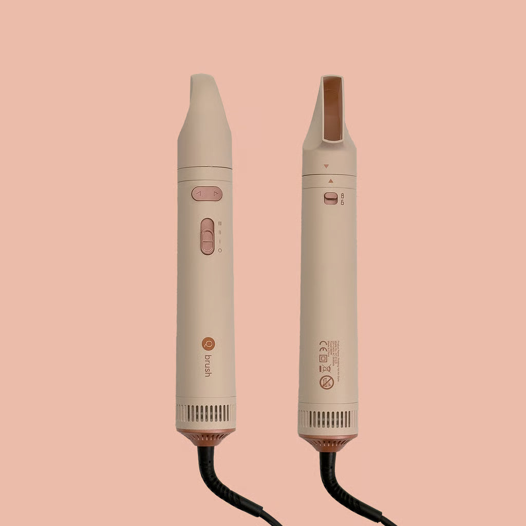 Q brush Rotating Air Styler Hair Dryer & Styler/Detangler Volumizing Brush | كيو برش فرشاة هوائية دوارة مجفف شعر ومصفف/مزيل تشابك وفرشاة لتكثيف الشعر