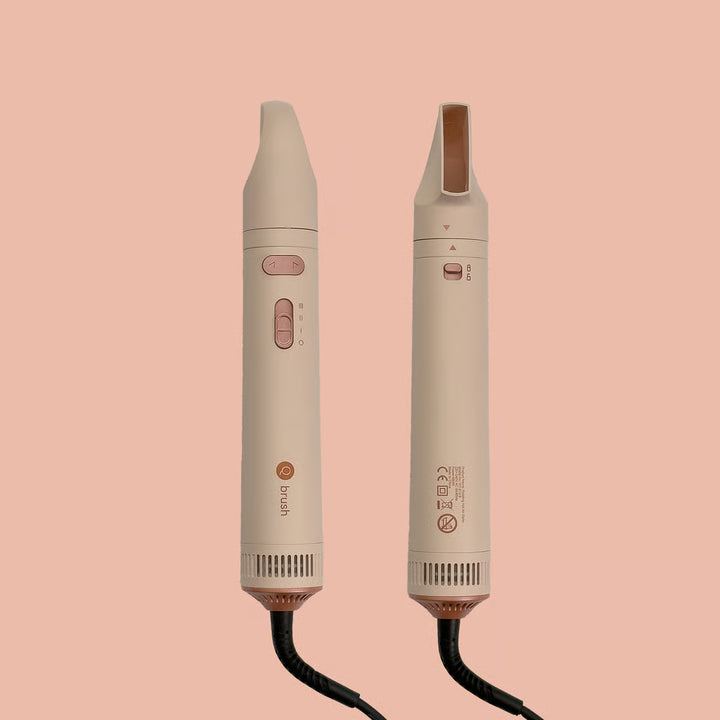 Q brush Rotating Air Styler Hair Dryer & Styler/Detangler Volumizing Brush | كيو برش فرشاة هوائية دوارة مجفف شعر ومصفف/مزيل تشابك وفرشاة لتكثيف الشعر