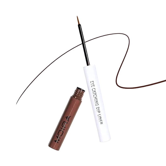Moira Eye Catching Dip Liner Waterproof Brush - 2.5ml | مويرا آيلاينر مقاوم للماء بفرشاة دقيقة - 2.5 مل