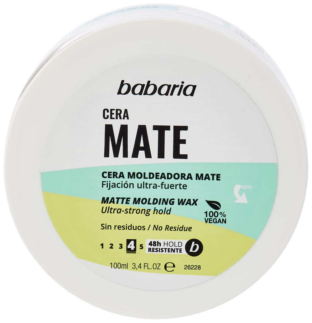 BABARIA Mate Molding Wax Ultra-stroing Hold - 100ml | باباريا واكس تصفيف الشعر - 100 مل