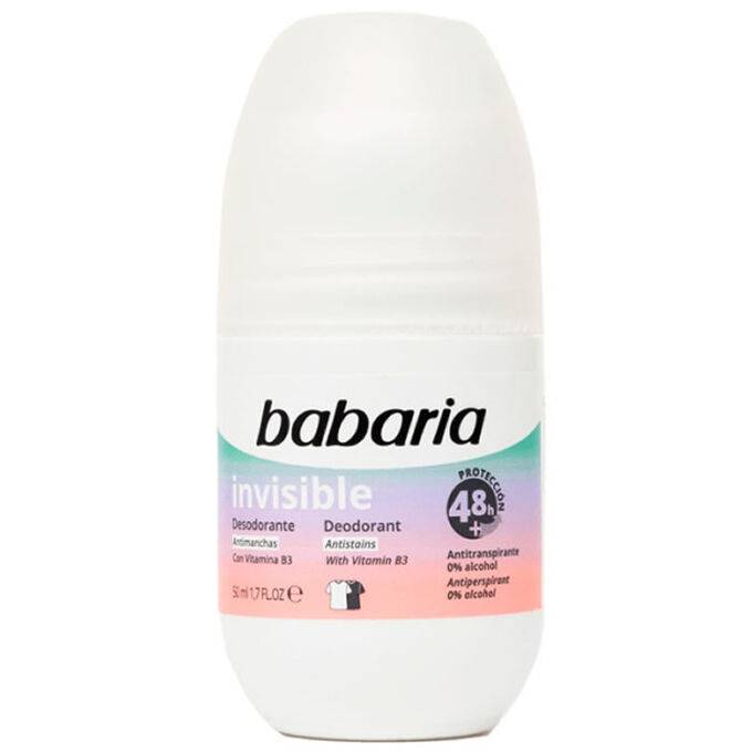 BABARIA Invisible Deodorant Roll On - 50ml | باباريا رول مزيل تعرق - 50 مل