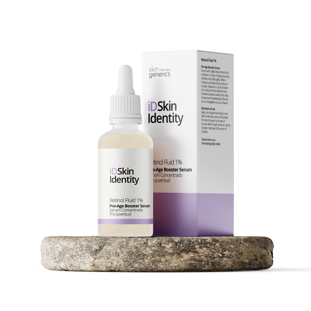 iD Skin Identity Serum Retinol Fluid 1 % - 30ml | اي دي سكين سيروم مُعزَّر بمضادات فعالة لشيخوخة البشرة - الريتينول السائل 1% - 30 مل