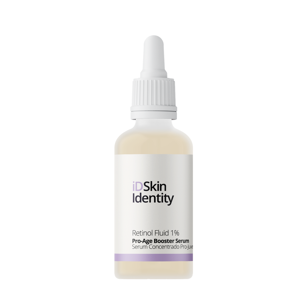 iD Skin Identity Serum Retinol Fluid 1 % - 30ml | اي دي سكين سيروم مُعزَّر بمضادات فعالة لشيخوخة البشرة - الريتينول السائل 1% - 30 مل