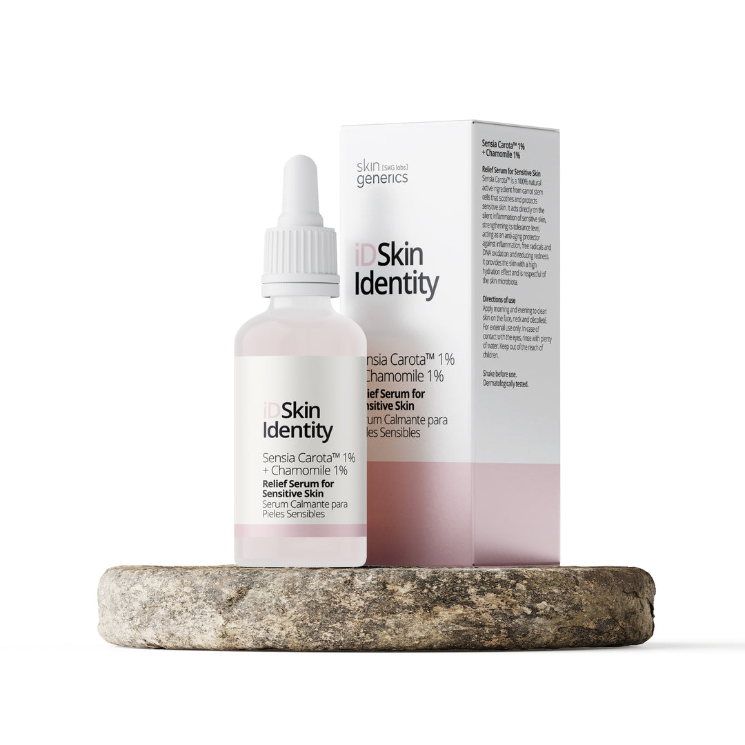 iD Skin Identity Relief Serum for Sensitive Skin 2% - 30ml | اي دي سكين سيروم مُهدِّئ للبشرة الحساسة - سينسيا كاروتا 1% + بابونج 1% - 30 مل