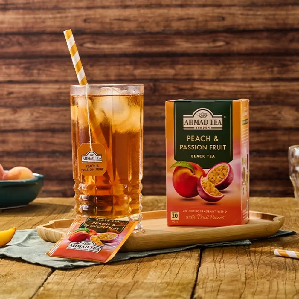Ahmad Tea of London Peach & Passion Fruit - 20 Pcs | احمد شاي شاي أسود بنكهة الخوخ و فاكهة الباشن #3