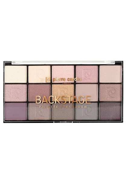 Pierre Cardin Backstage Eyeshadow Palette - 15 Pcs X - 1.10g | بيير كاردان باليت اي شادو باك ستيج - 15 *1.10 غ