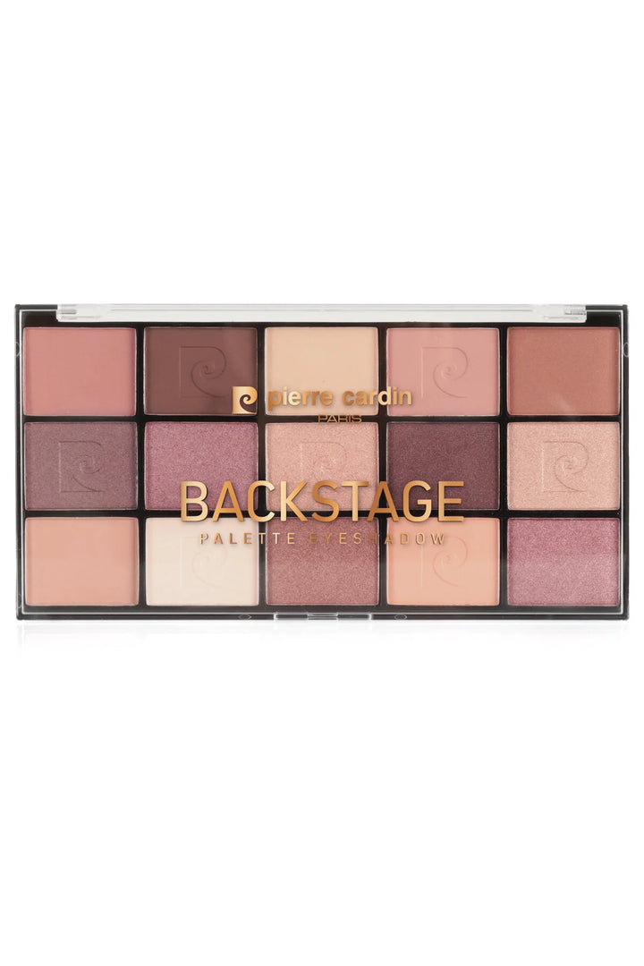 Pierre Cardin Backstage Eyeshadow Palette - 15 Pcs X - 1.10g | بيير كاردان باليت اي شادو باك ستيج - 15 *1.10 غ