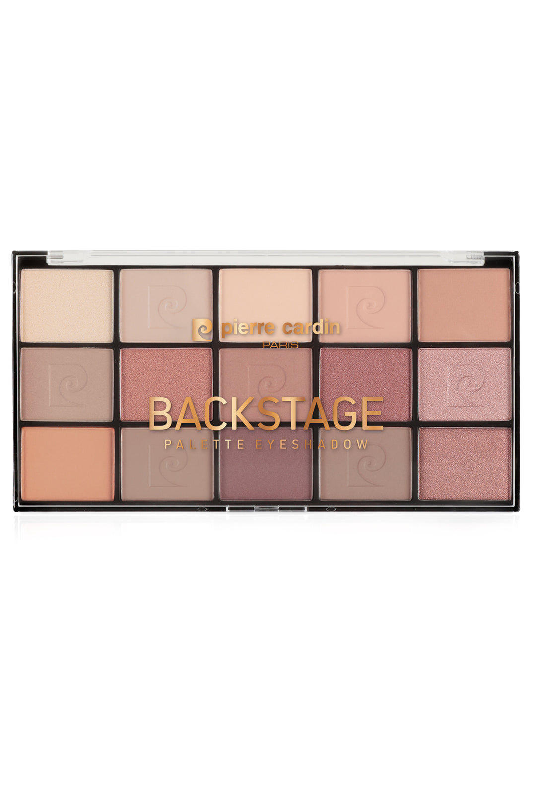 Pierre Cardin Backstage Eyeshadow Palette - 15 Pcs X - 1.10g | بيير كاردان باليت اي شادو باك ستيج - 15 *1.10 غ