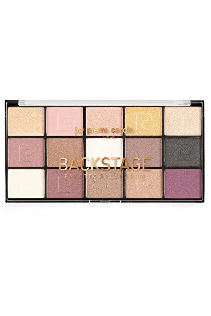 Pierre Cardin Backstage Eyeshadow Palette - 15 Pcs X - 1.10g | بيير كاردان باليت اي شادو باك ستيج - 15 *1.10 غ