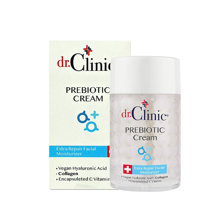 dr.Clinic Prebiotic Cream Extra Repair Facial Moisturizer - 100ml | دكتور كلينك مرطب للوجه لترميم البشرة بالبكتيريا الحية - 100 مل