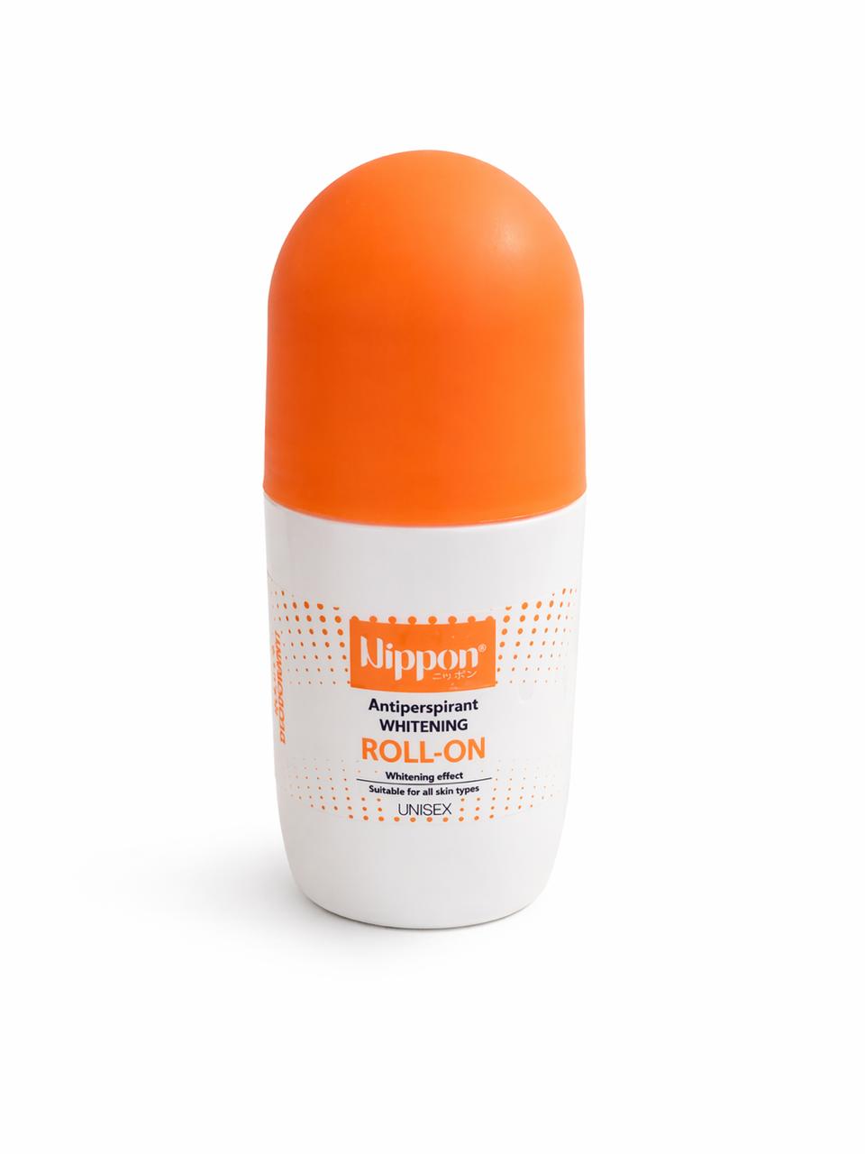 Nippon Roll Antiperspirant Whitening Roll -On Un Sex - 70ml | نيبون مزيل عرق رول أون مبيض للرجال والنساء - 70مل