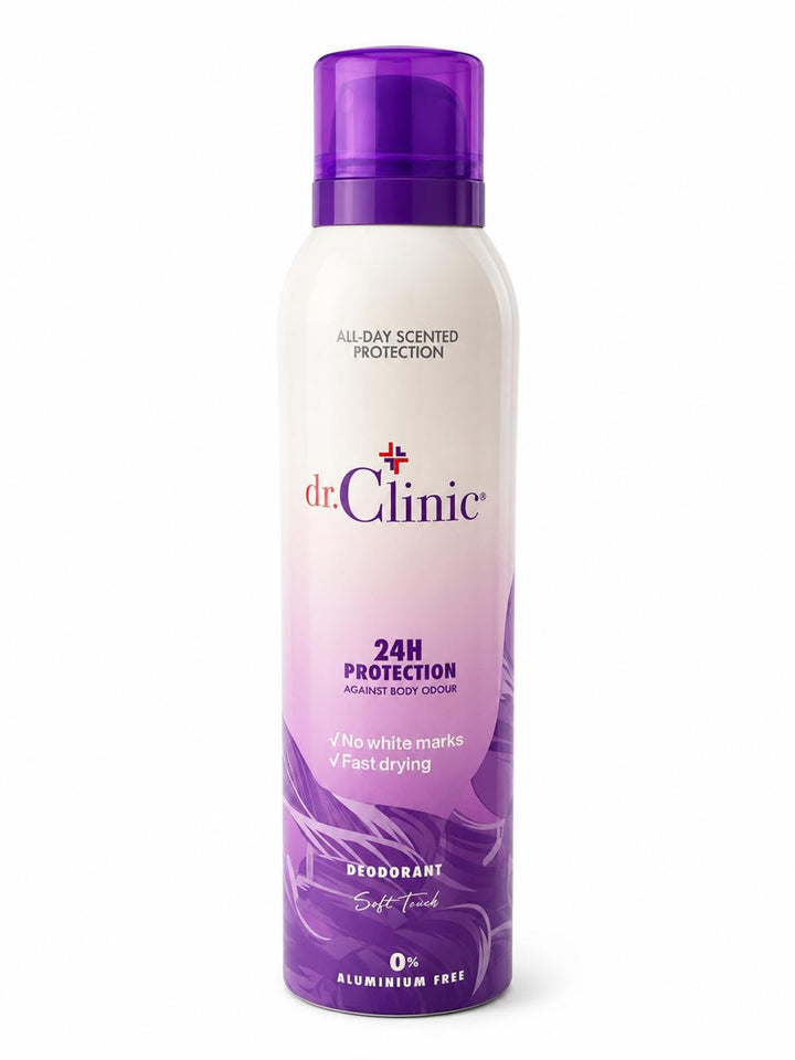 dr.Clinic 24H Protection Deodorant - 200ml | دكتور كلينك بخاخ مزيل تعرق - 200 مل