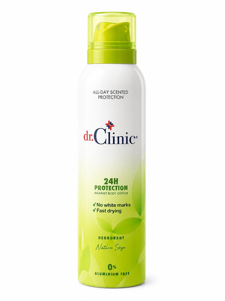 dr.Clinic 24H Protection Deodorant - 200ml | دكتور كلينك بخاخ مزيل تعرق - 200 مل