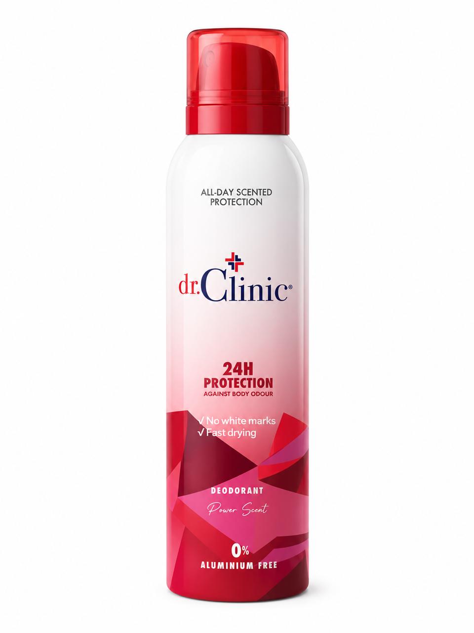 dr.Clinic 24H Protection Deodorant - 200ml | دكتور كلينك بخاخ مزيل تعرق - 200 مل