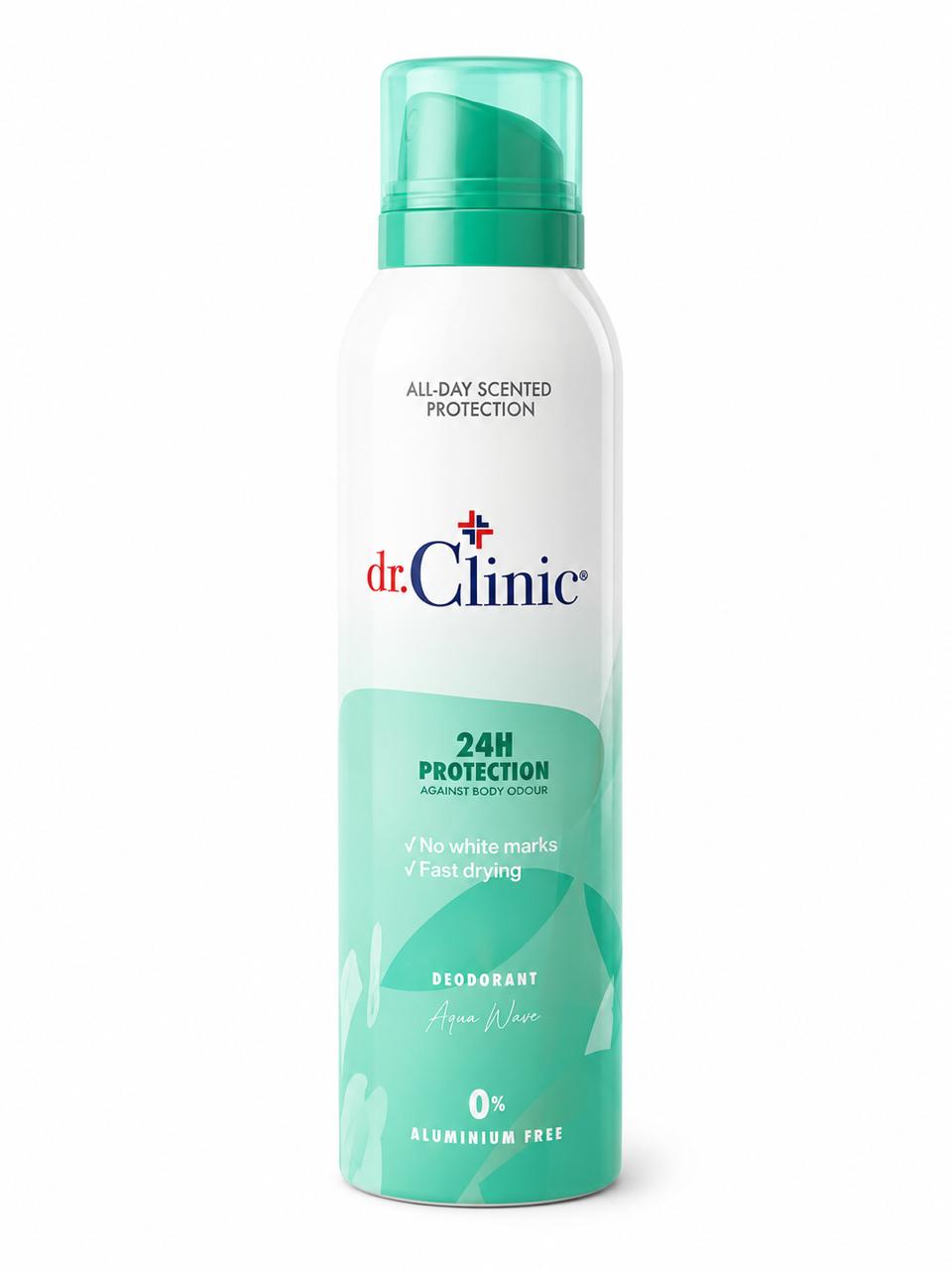 dr.Clinic 24H Protection Deodorant - 200ml | دكتور كلينك بخاخ مزيل تعرق - 200 مل