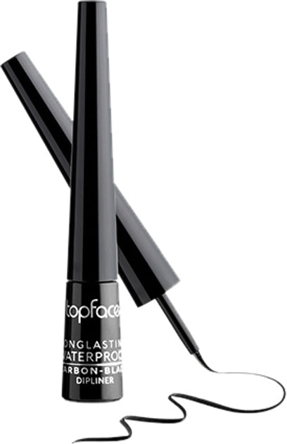 topface LONGLASTING CARBON BLACK DIPLINER - 2.5ml | توب فيس اي لاينر أسود مقاوم للماء - 2.5 مل