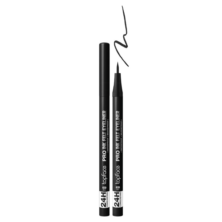 topface Pro Ink Felt Eyeliner Waterproof - 1ml | توب فيس قلم كحل برو إن فيلت - 1مل