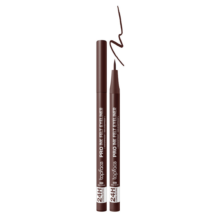 topface Pro Ink Felt Eyeliner Waterproof - 1ml | توب فيس قلم كحل برو إن فيلت - 1مل