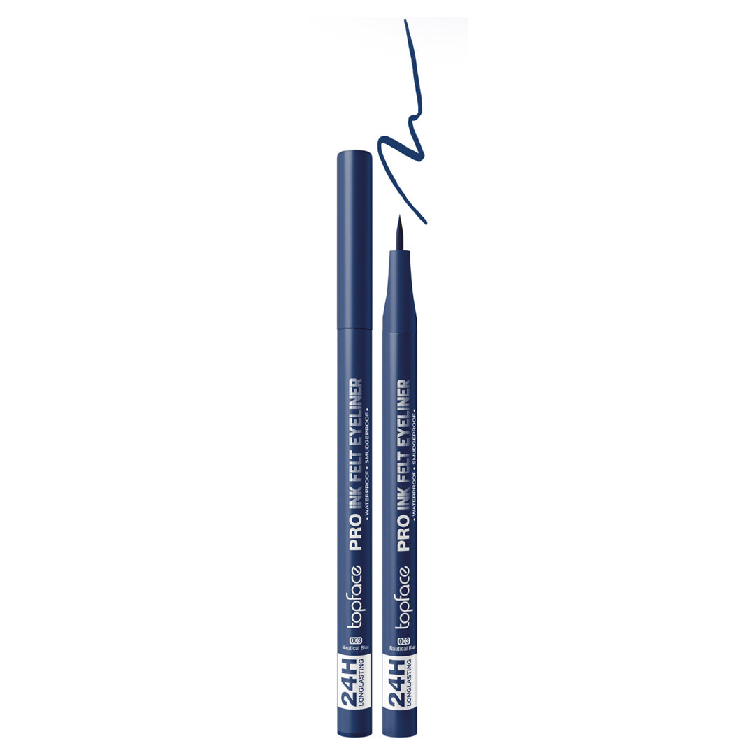 topface Pro Ink Felt Eyeliner Waterproof - 1ml | توب فيس قلم كحل برو إن فيلت - 1مل