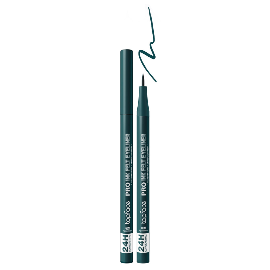 topface Pro Ink Felt Eyeliner Waterproof - 1ml | توب فيس قلم كحل برو إن فيلت - 1مل