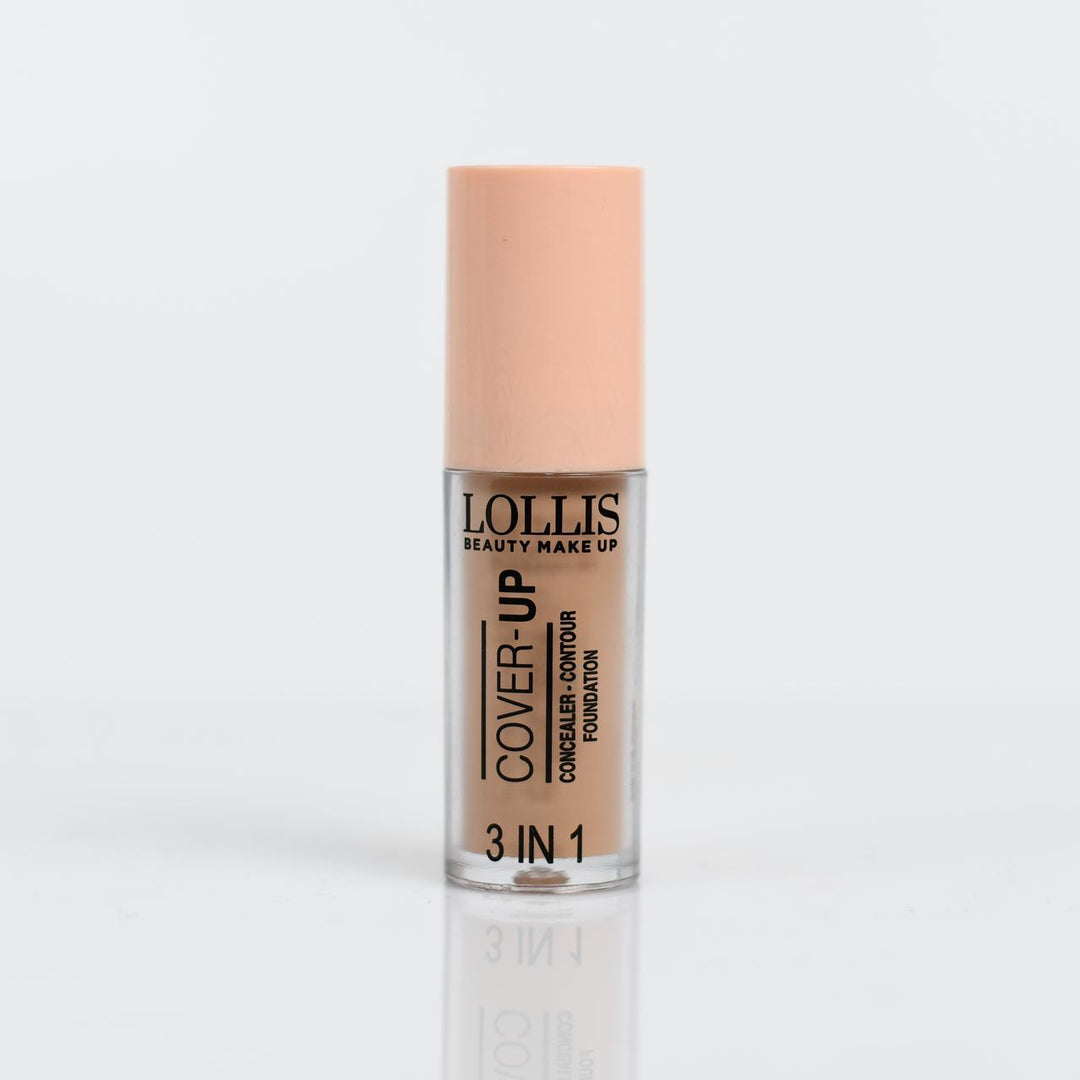LOLLIS Cover -Up Concealer Contour Foundation - 5.5ml | لوليس كريم أساس وكونسيلر وكونتور - 5.5 مل