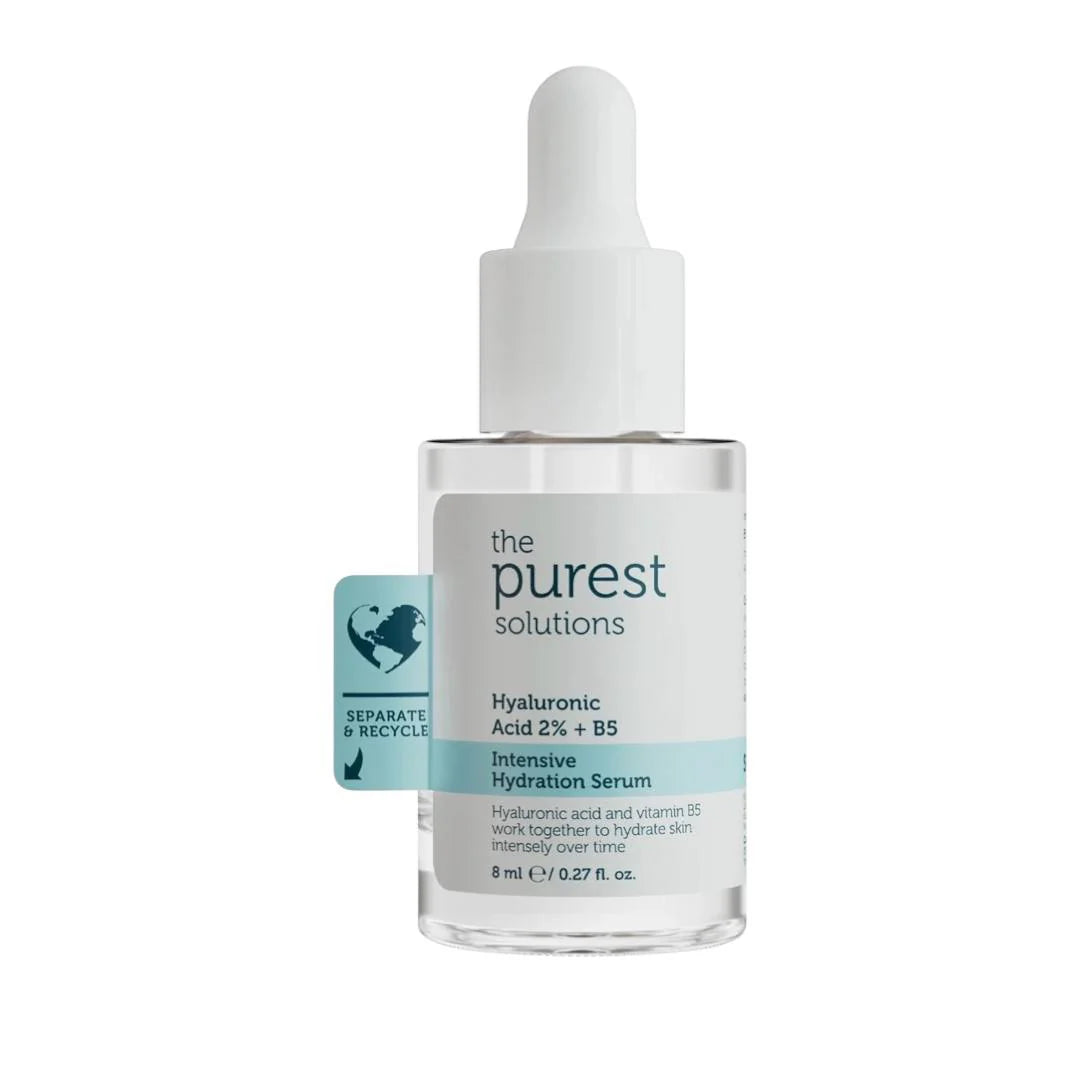 The purest solution Intensive Hydration Serum Hyaluronic Acid %2 + B5 - 8ml | ذا بيورست سيروم للوجه مرطب بالهيالورونيك والبانتينول - 8 مل