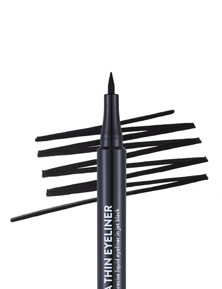 Flormar Ultra Thin Eyeliner Black - 1.0ml | فلورمار آيلاينر فائق الرقة - 1.0مل