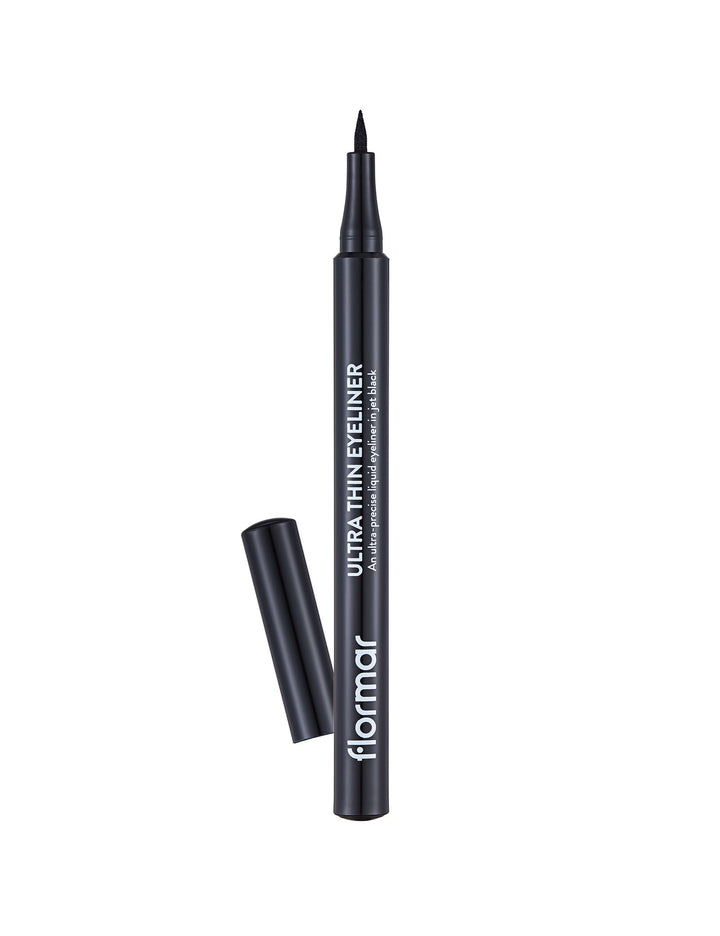 Flormar Ultra Thin Eyeliner Black - 1.0ml | فلورمار آيلاينر فائق الرقة - 1.0مل #1