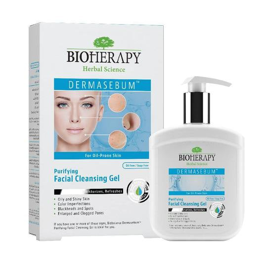 Bio Balance Dermasebum Facial Cleansing Gel - 250ml | بايو بالانس غسول للبشرة الدهنية والمختلطه مضاد للحبوب والمسام  - 250 مل