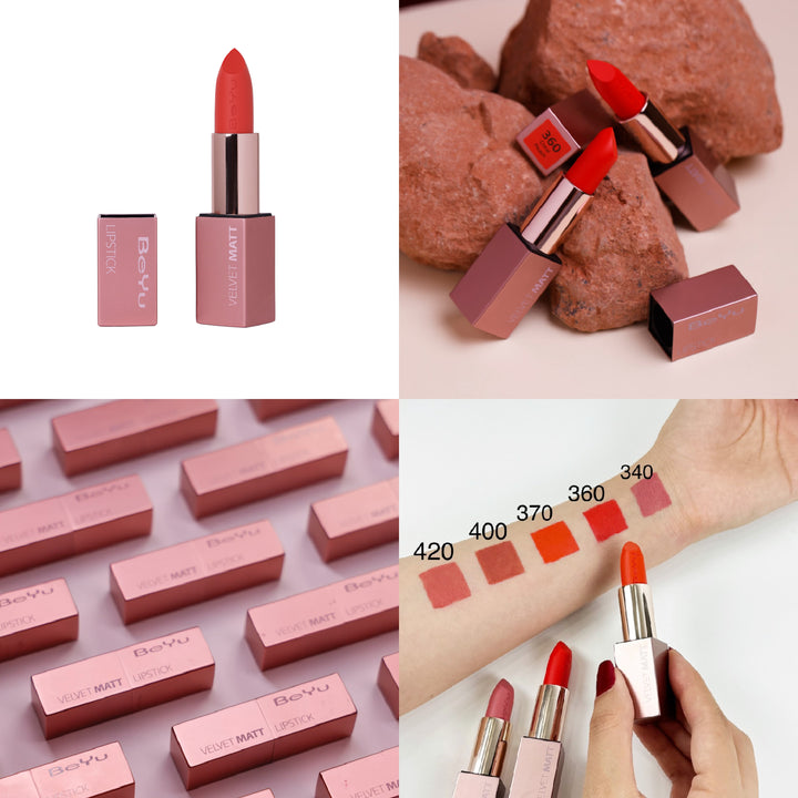 BeYu Velvet Matt Lipstick - 4.0ml | بيو أحمر شفاه مخملي - 4 مل