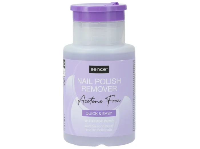 Sence Beauty Nail Polish Remover Pump Acetone Free Basic - 150ml | سينس بيوتي مزيل طلاء الأظافر خالي من الأسيتون - 150مل