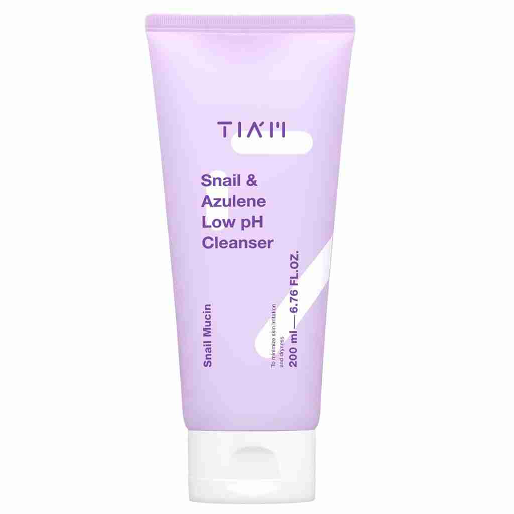 tiam Snail & Azulene Low pH Cleanser - 200ml | تيام غسول منخفض الحموضة بالحلزون و الأزولين - 200 مل