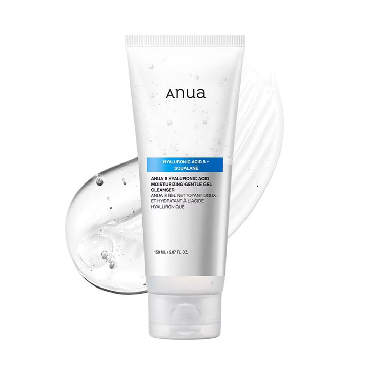 Anua 8 Hyaluronic Acid Moisturizing Gentle Gel Cleanser - 150ml | أنوا غسول جل مرطب للوجه بالهيالورونيك اسيد - 150 مل