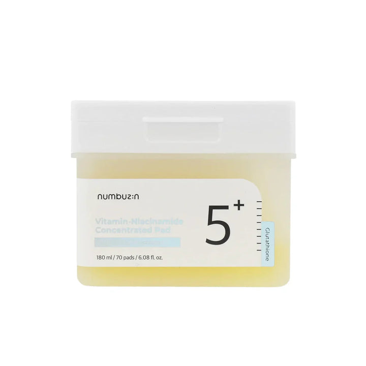 Numbuzin Vitamin-Niacinamide Concentrated Pad - 70pads x 180ml | نمبوزين وسادات تونر بالنياسيناميد - 70 قطعة x 180 مل